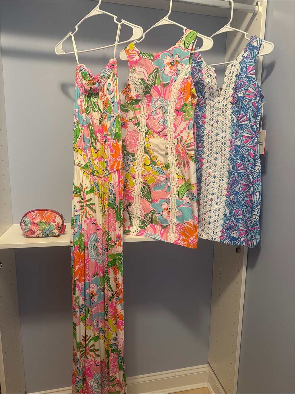 Lilly Pulitzer for Target Ultimate 4pc Bundle: Maxi, 2 Shift Dresses & Pouch